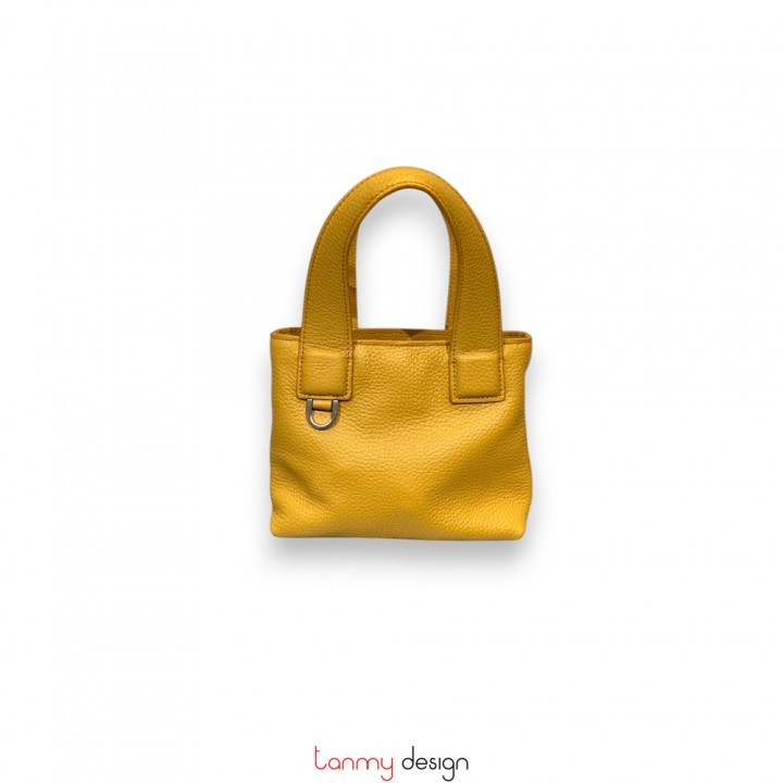 Túi Tote mini vàng 19x15x4cm